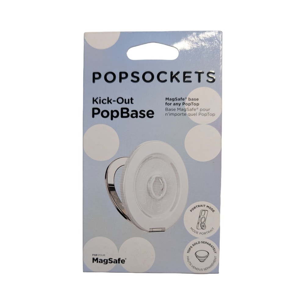 33-O Popsockets Kick-Out PopBase MagSafe Phone Grip/Stand - White‎